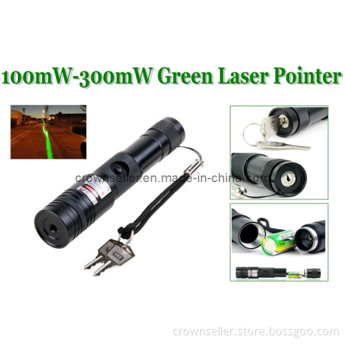 Adjustable Focus Green Laser Point 100mw-300mw